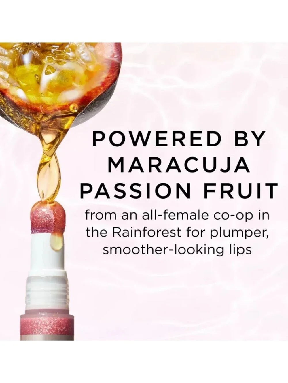 TARTE MARACUJA JUICY PLUMPING LIP OIL.